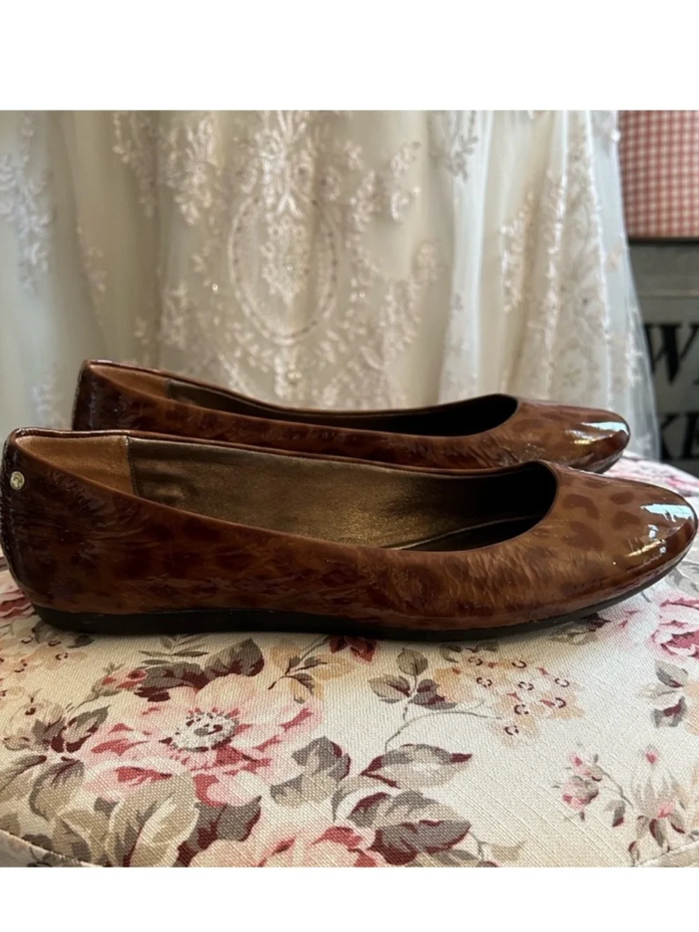 Coach Tortoise Patent Leather Flats - Picture 6 of 11